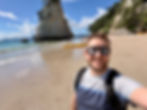 Probably the most beautiful beach I've ever been to - Cathedral Cove in New Zealand