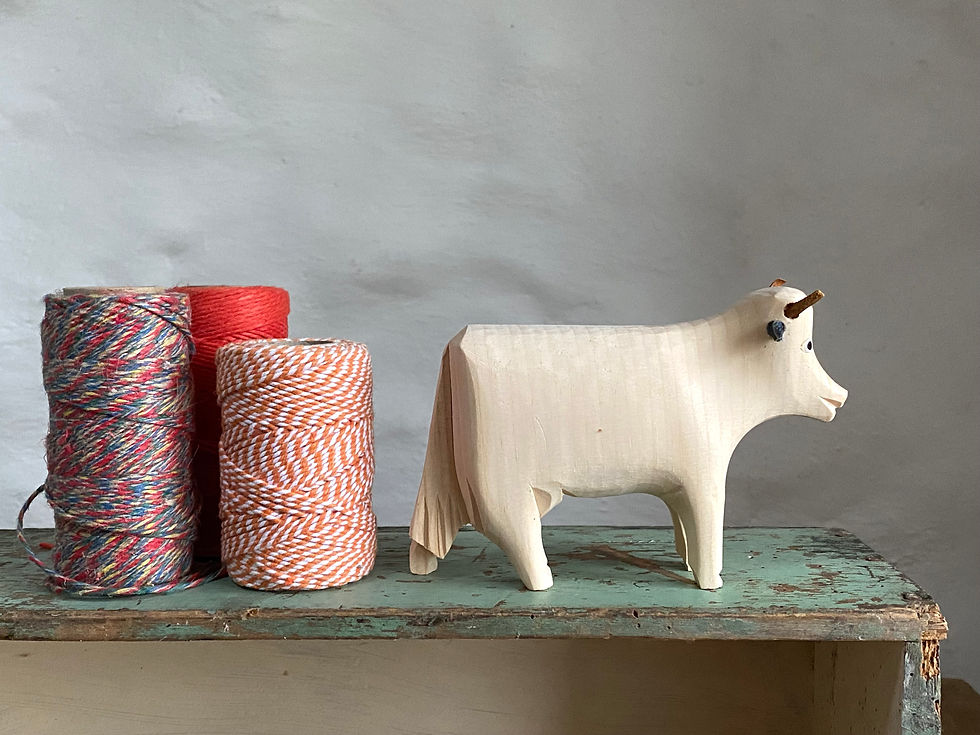Wooden cow