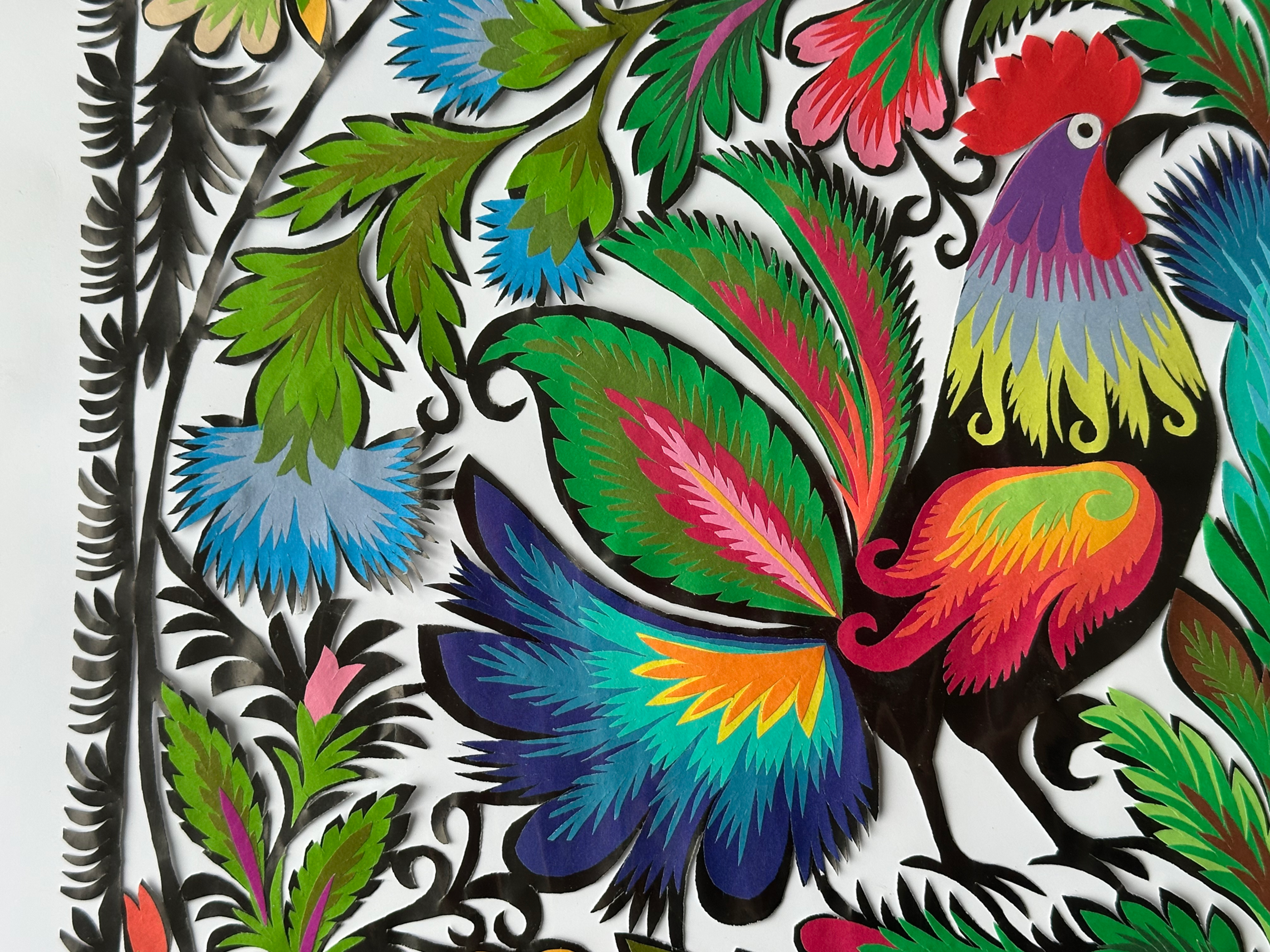 Original folk art paper cut