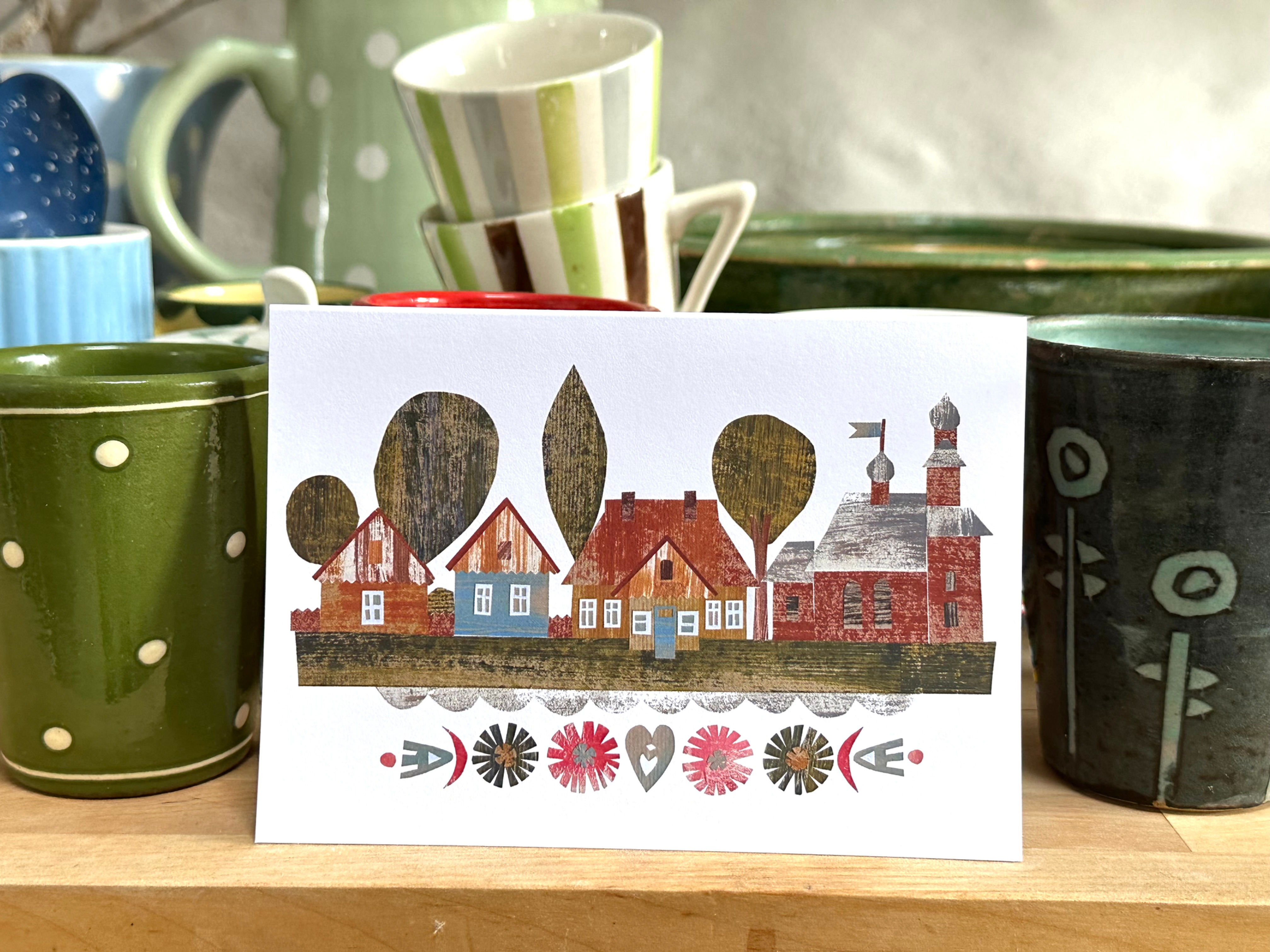 Polish village card