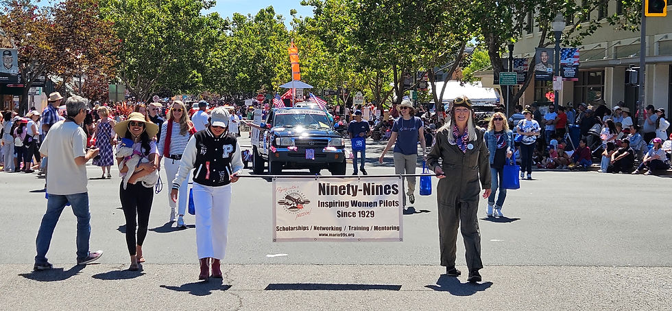 99s March in Novato 4th July Parade