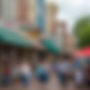 main street with tourists in a small Texas town