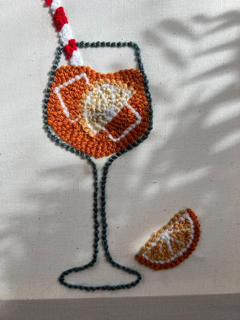 Thumbnail: Aperol tufted wall art