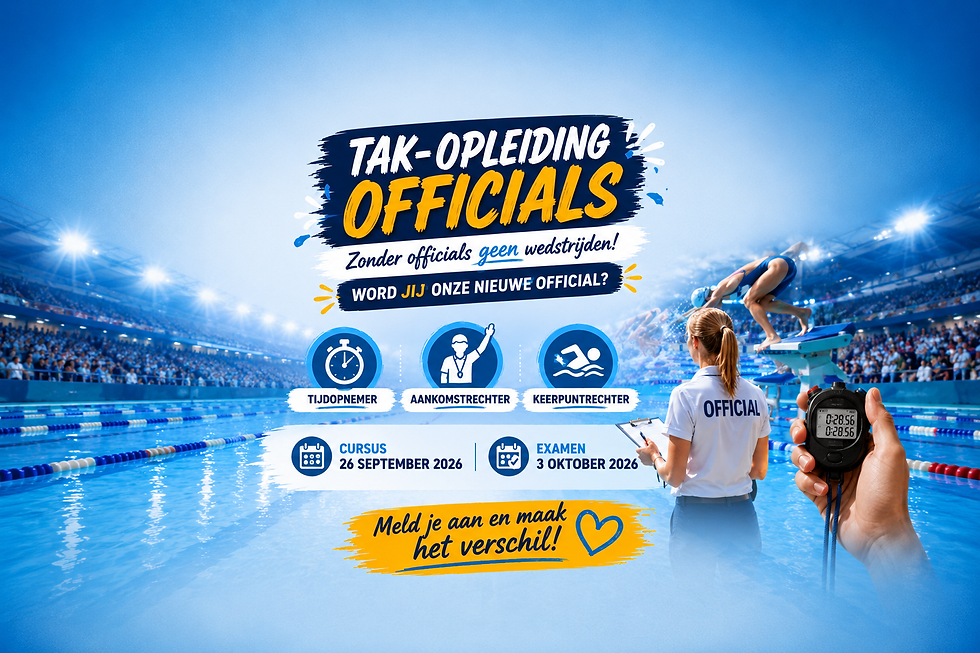 Oproep voor nieuwe officials! Cursus TAK zaterdag 26 september