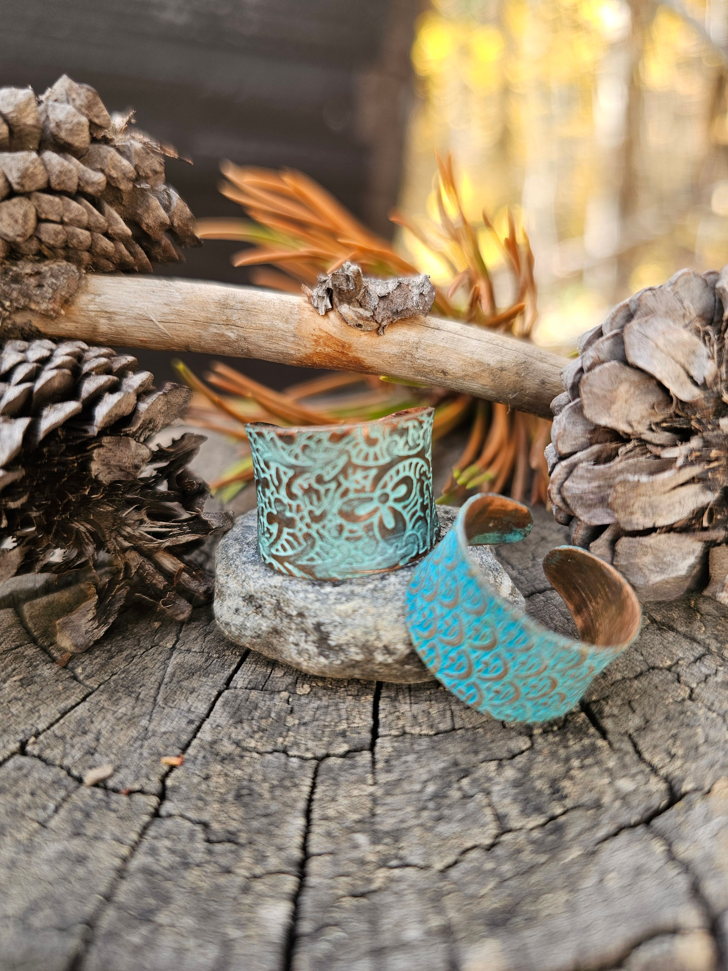 Copper Patina Rings