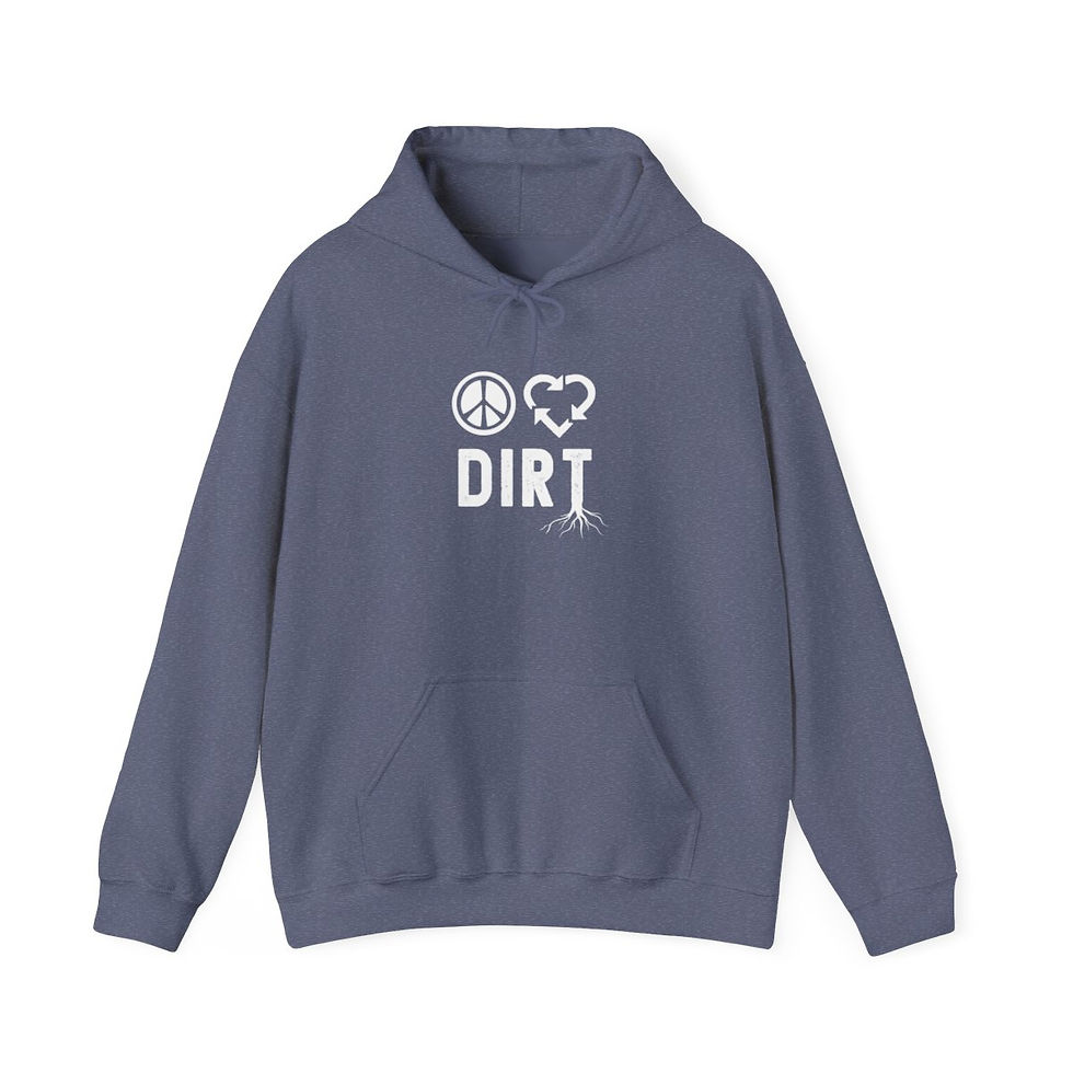 Thumbnail: Peace Love Dirt Women's Heavy Blend Hooded Sweatshirt | Icon Logo 