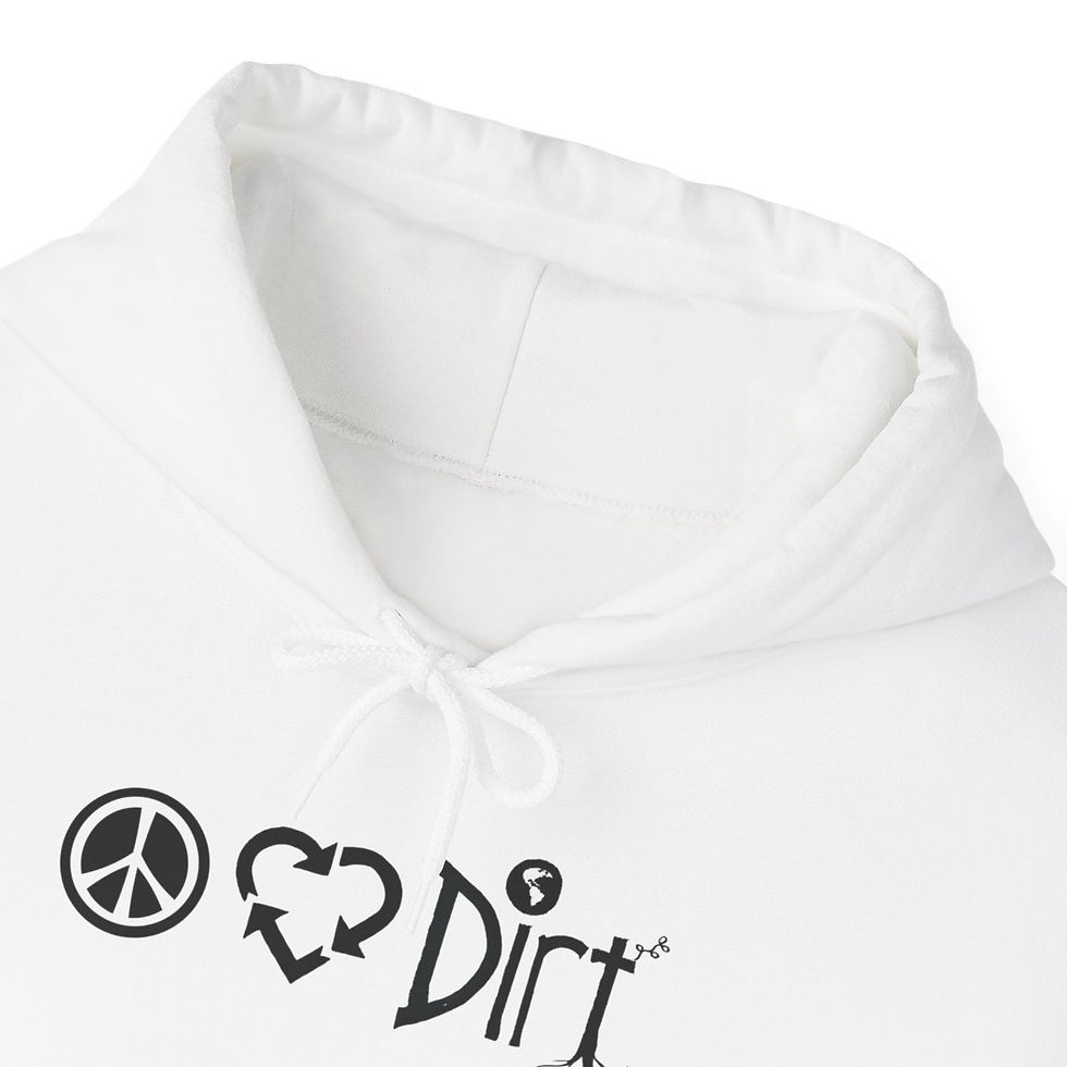 Thumbnail: Peace Love Dirt Women's Heavy Blend Hooded Sweatshirt | Horizontal Icon Logo