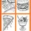 Thumbnail: The back cover of " Food and Dribk Colouring Book."