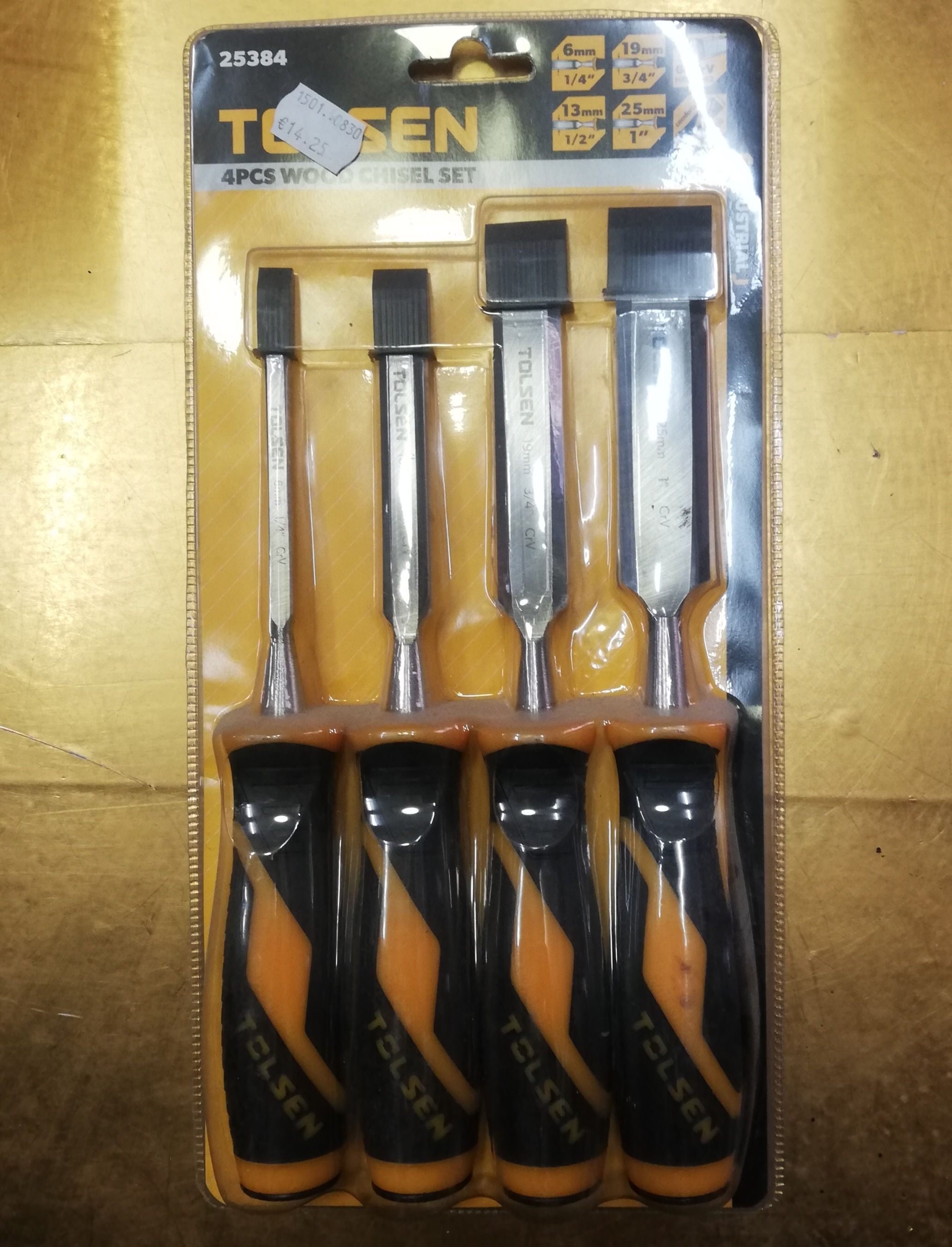 TOLSEN 4PCS WOOD CHISEL SET