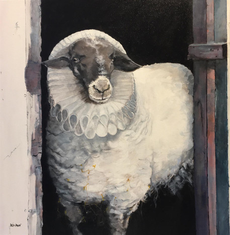 Iris Asai (Merced), Excalibur, 2018
Oil, 20" x 20"
$600