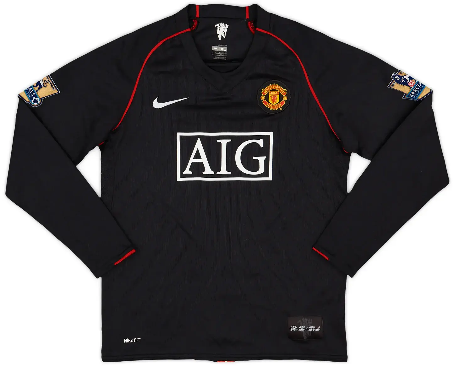 Manchester United 2007-08 Away Long Sleeve