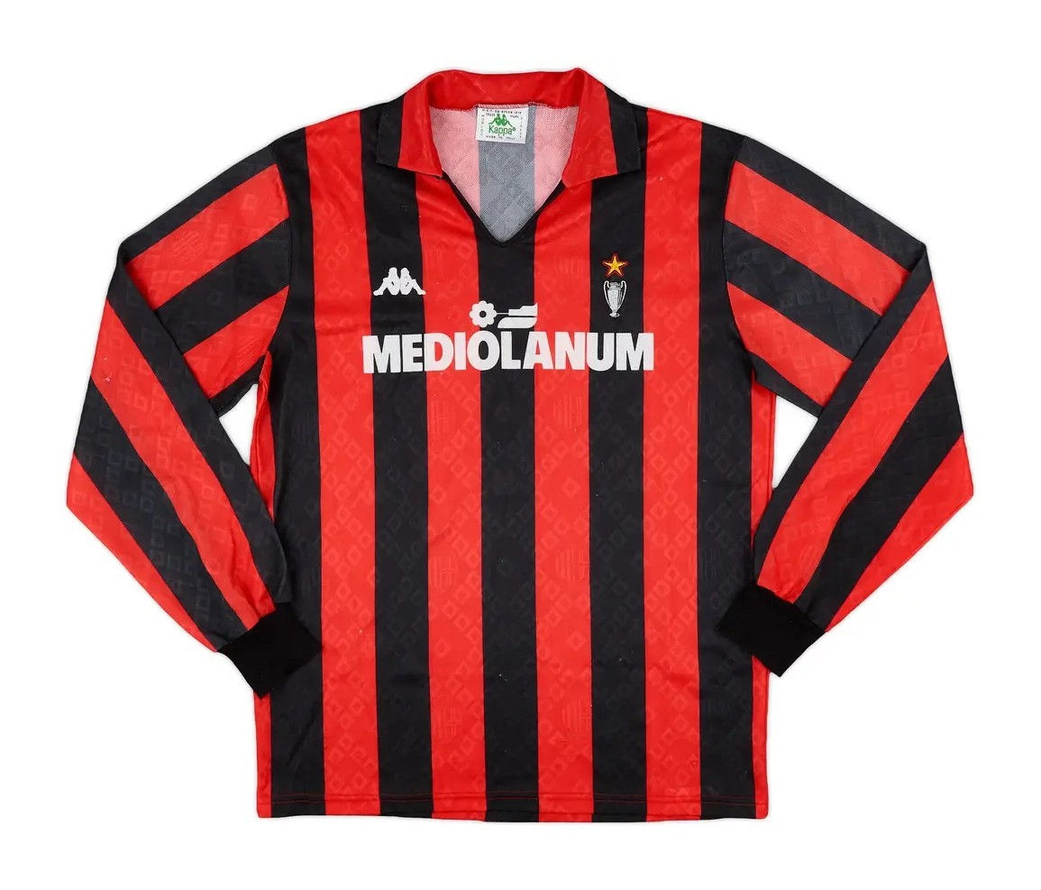 AC Milan 1989-90 Home Long Sleeve