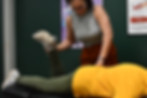 Dr abby adjusting patient
