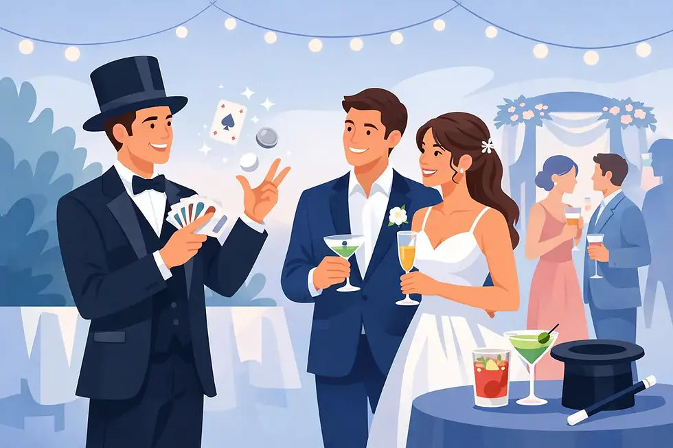 Why Hire Magician for Wedding Cocktail Hour