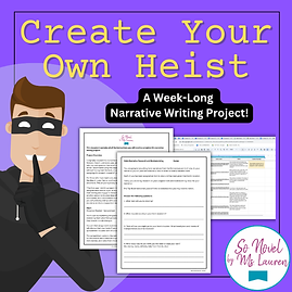 Create Your Own Heist - A week-long narrative writing project