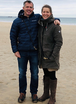 Phoebe and Al cut flower growers in Devon