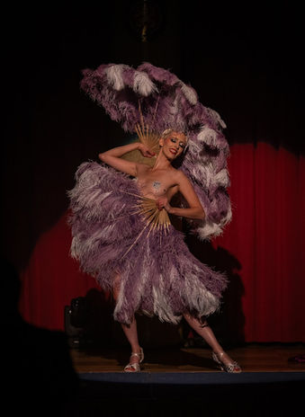 Lady Red Charm at Bohemian Burlesque Festival by Michael Benak