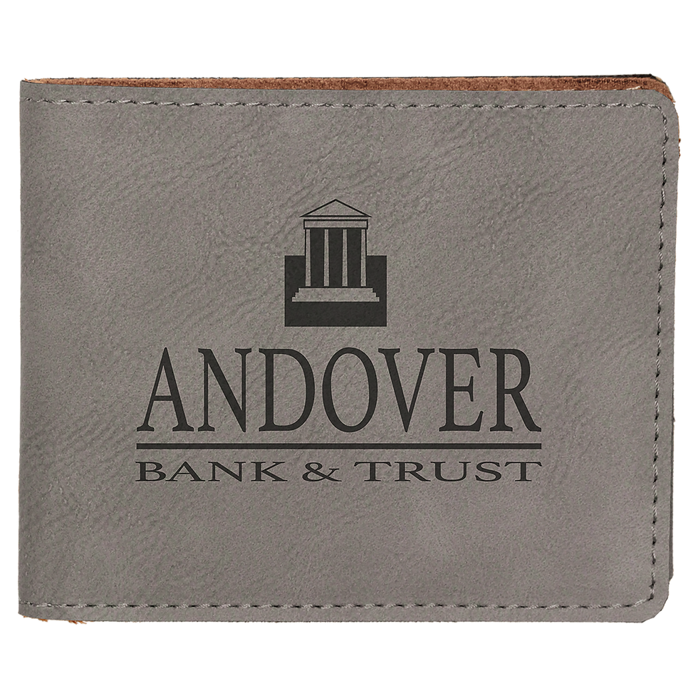 Thumbnail: Leatherette Bifold Wallet 4.5x3.5