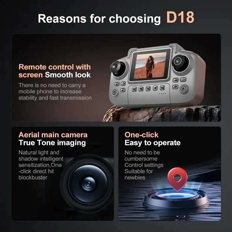 Thumbnail: Lenovo Drone 8K HD Dual Camera Aerial Photography Obstacle Avoidance Brushless M