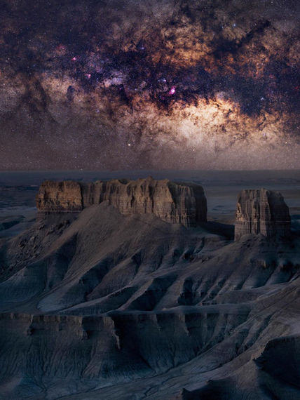 Utah Badlands Moonrise Overlook Milky Way by Photo Workshop Student Ian L.