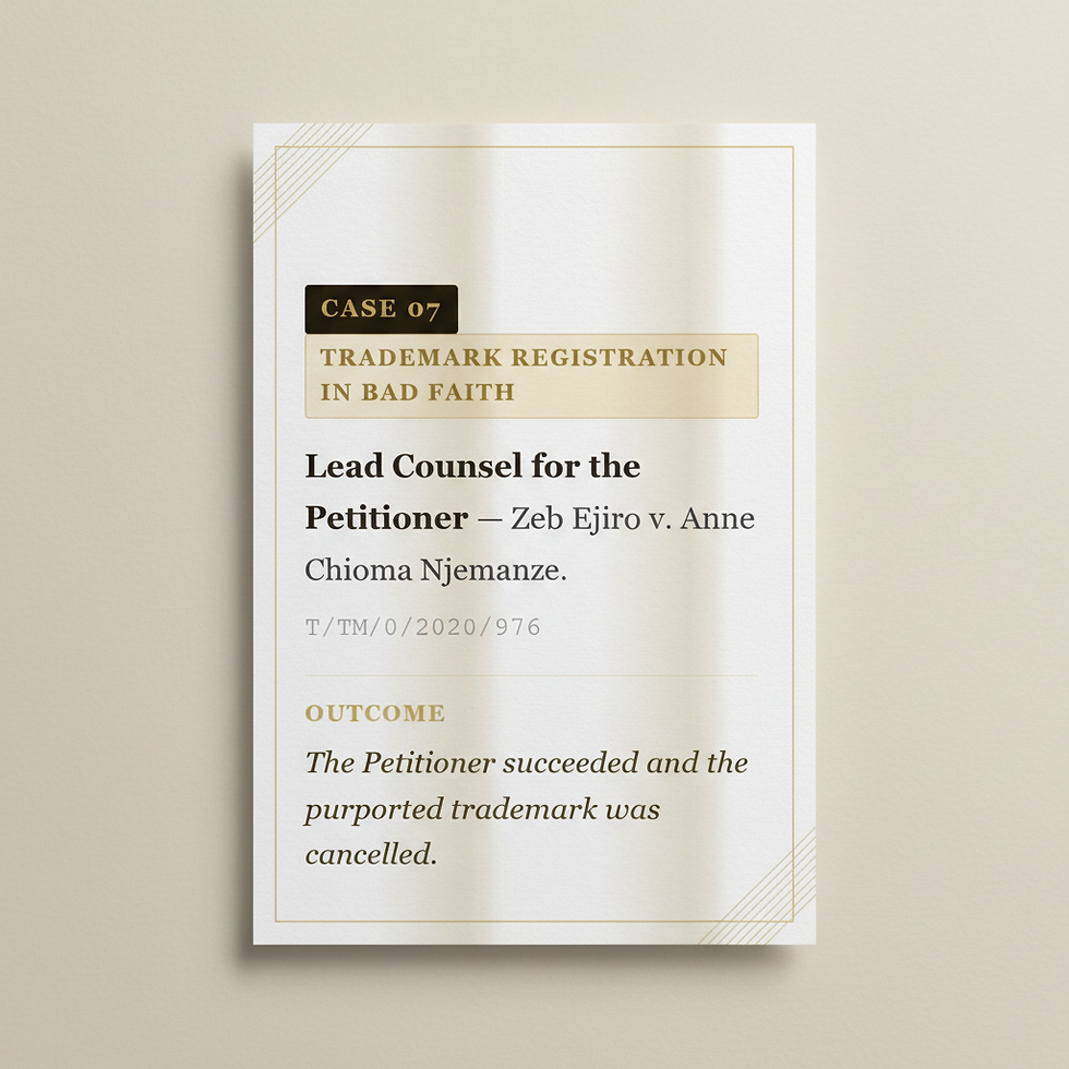 Portrait image with gold text 'PORTFOLIO OF CASES' on a dark background