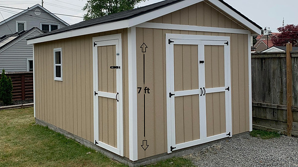 7 ft shed walls