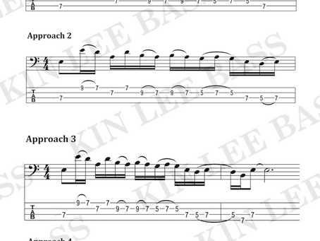 E minor pentatonic approach