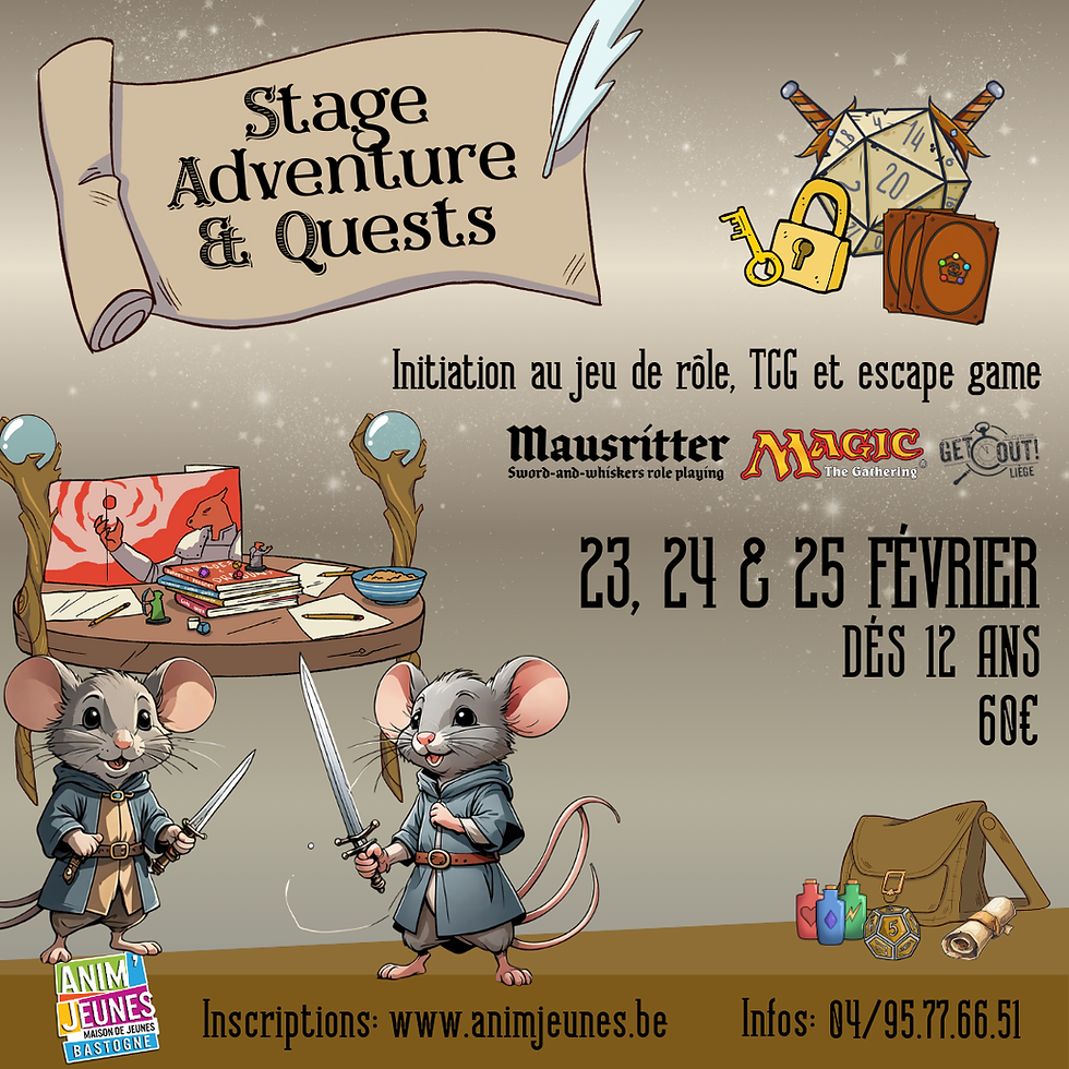 Stage Adventure and quests!