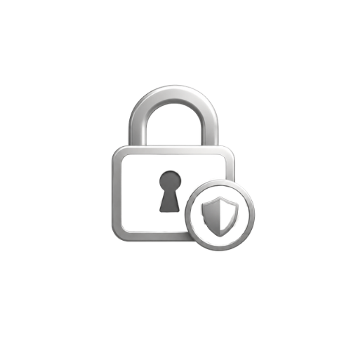 Silver padlock and shield for Coachella Valley Home Watch Company security