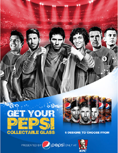 Menu board collectable glasses