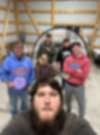 Disc golf groups selfie