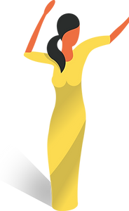 Dancing kvinna