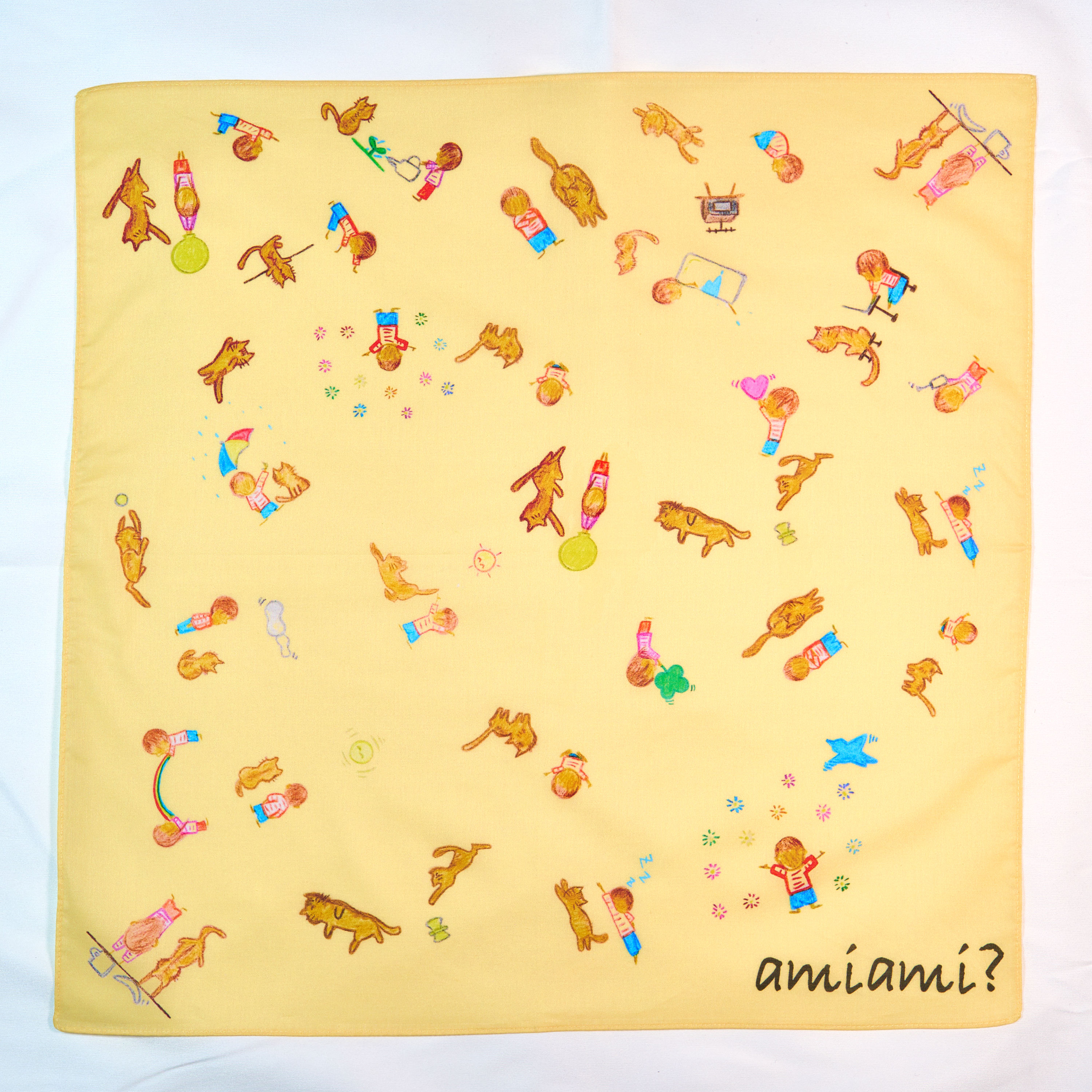 アートハンカチ　「Take It Easy」