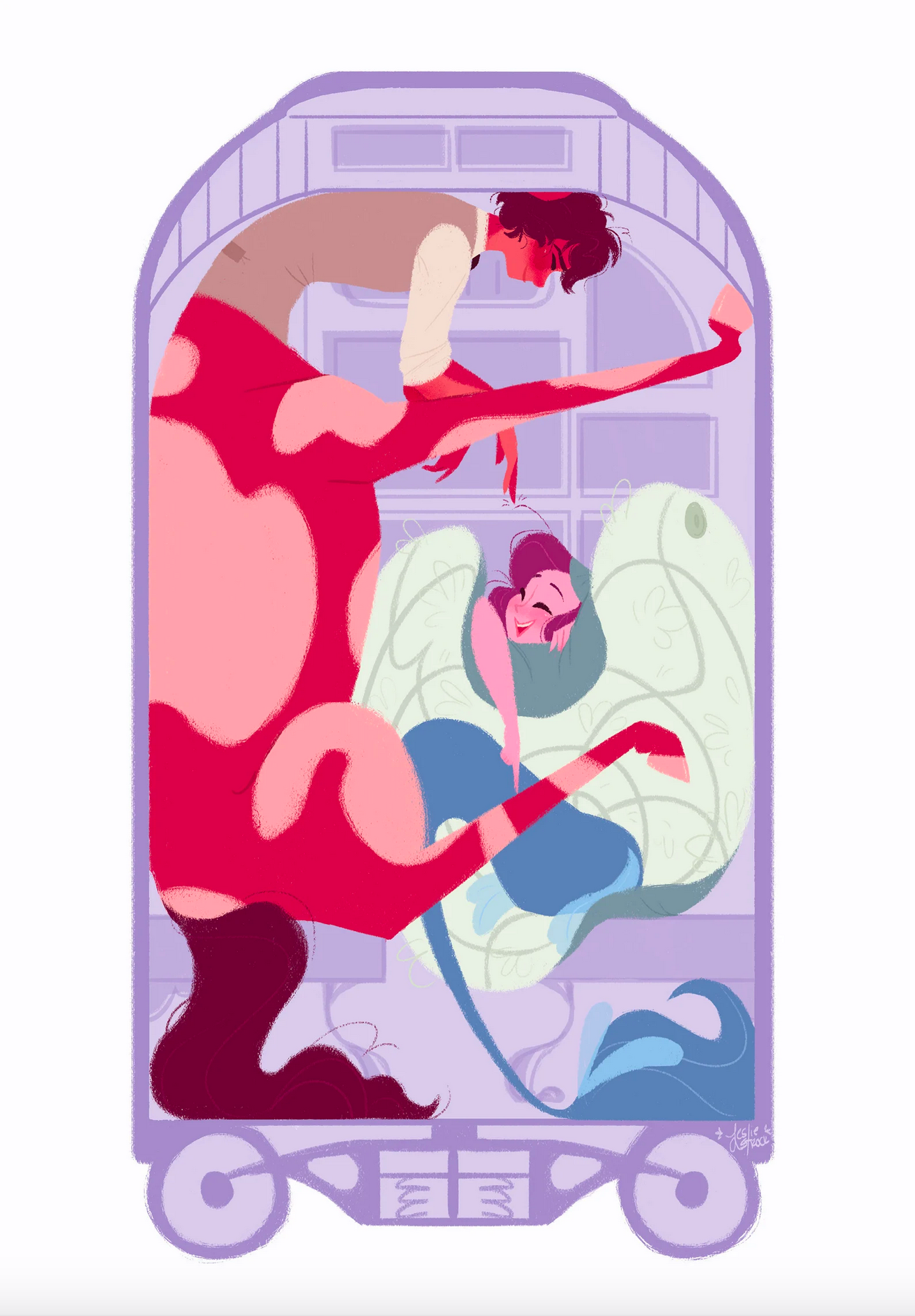 Mertaur On The Orient Express Print