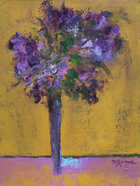 Floral conceptual painting, redemption collection.
