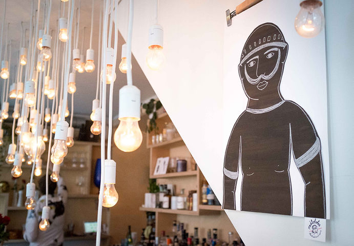 lobke rondelez illustratie expo tentoonstelling viva verne restaurant bar jules verne