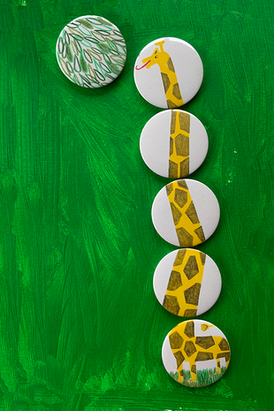 lobke rondelez illustratie magneet jungle dieren magneten