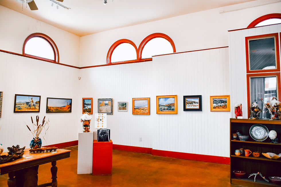 Inside the Old Pass Gallery in Raton, New Mexico
