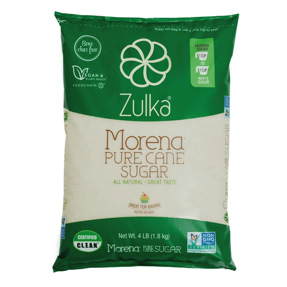 Zulka Pure Cane Sugar – 4 lb Bags (154 Bags per Case)