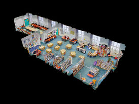 Visite virtuelle Brest, Matterport 3D, Dollhouse, numérisation 3D école CDI Charles De Foucault Brest par Marc Glen Photographie