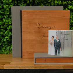 Focus livre photo haut de gamme en cuir photographe Finistère