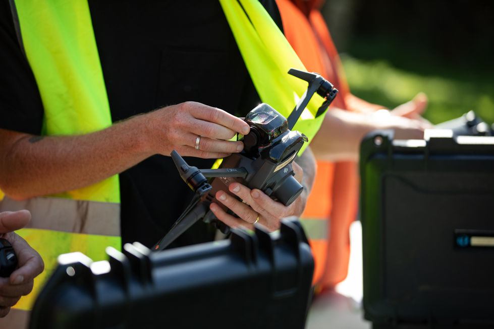 Préparation du matériel par un élève