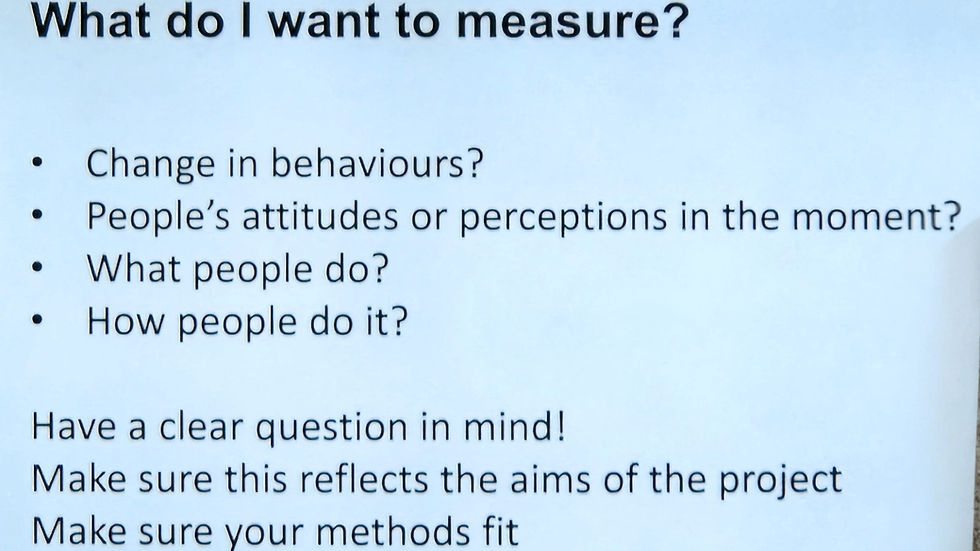 Diagram showing how to evaluate community projects in community arts