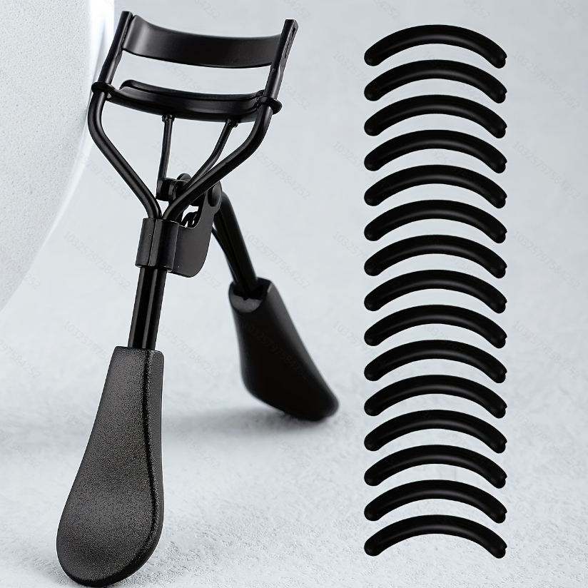Miniatura: Portable Eyelash Curler with 15 Silicone Pads and Stainless Steel Eyelash Curler