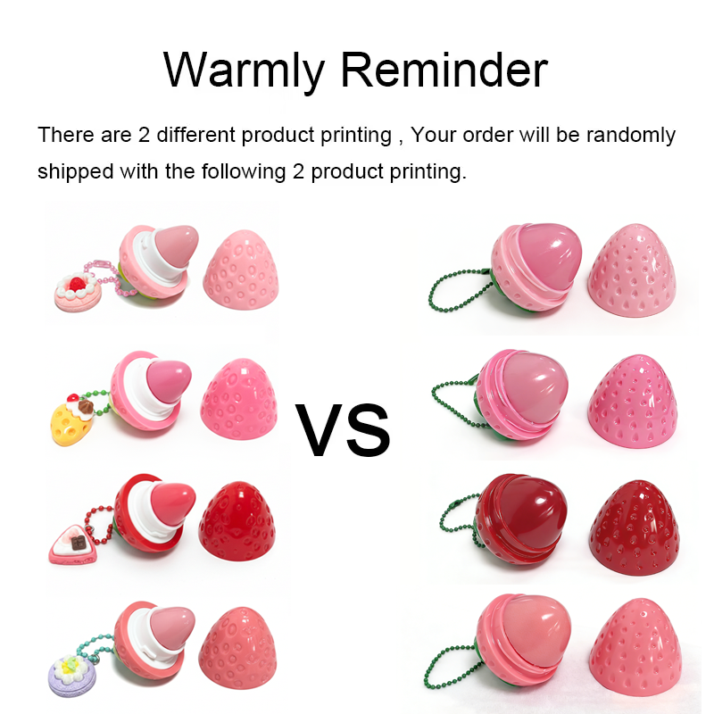 Miniatura: 4-Color Random Sending Strawberry Lip Gloss Lipstick Moisturizing Winter Antifre