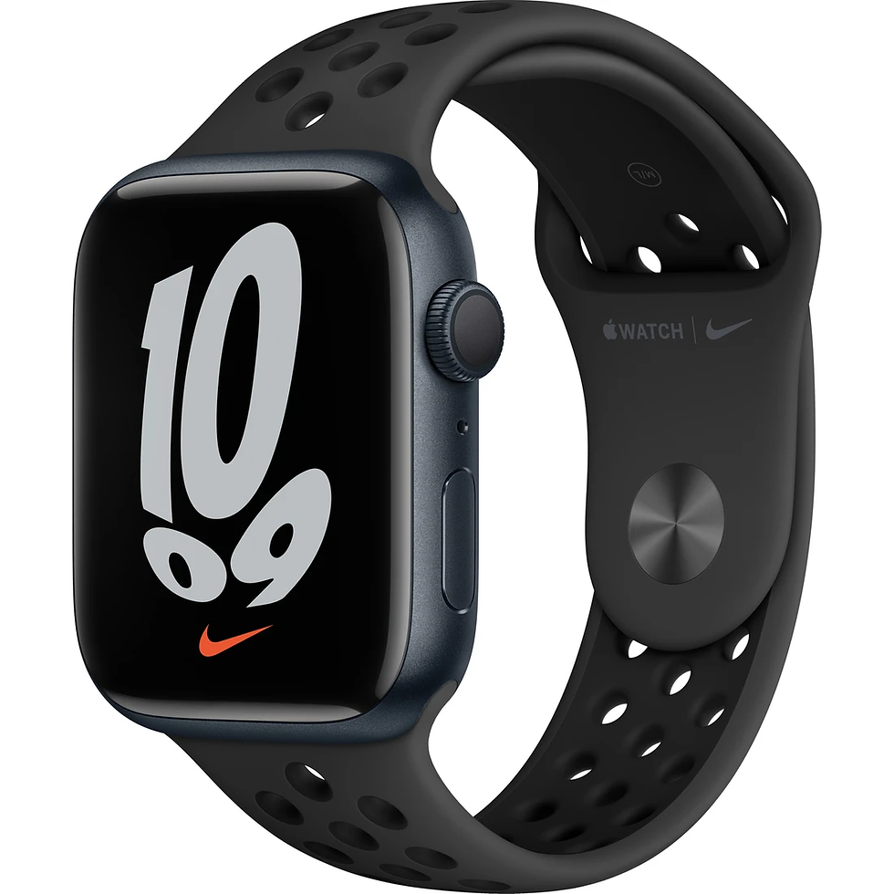 Apple Watch Nike Seri 7 Gps, 45MM Siyah Alüminyum Kasa ve Siyah Nike Spor Kordon