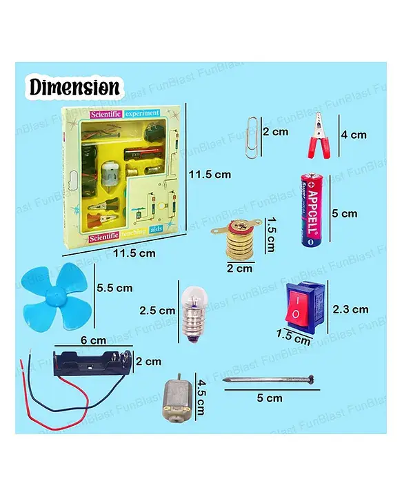 Thumbnail: Science Experiment Kit with Motor Fan Toy for Kids Random Color