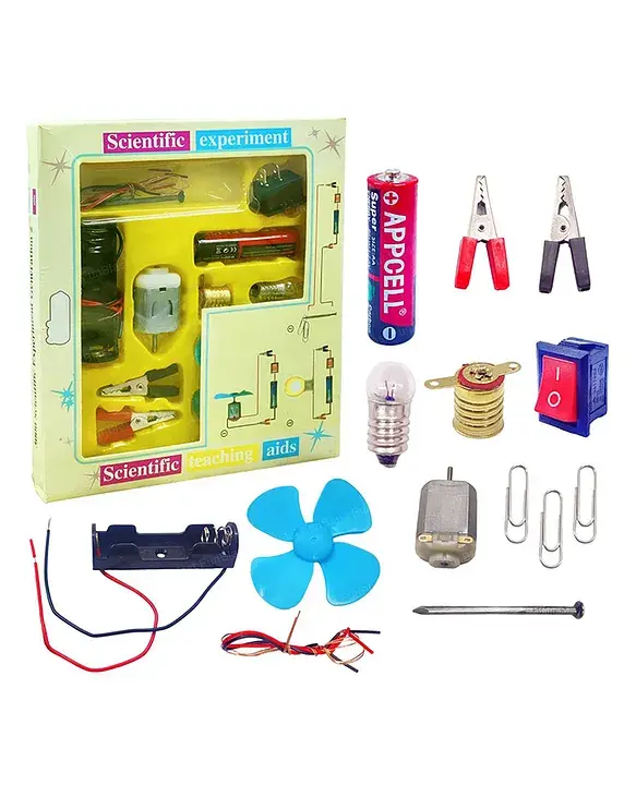 Thumbnail: Science Experiment Kit with Motor Fan Toy for Kids Random Color