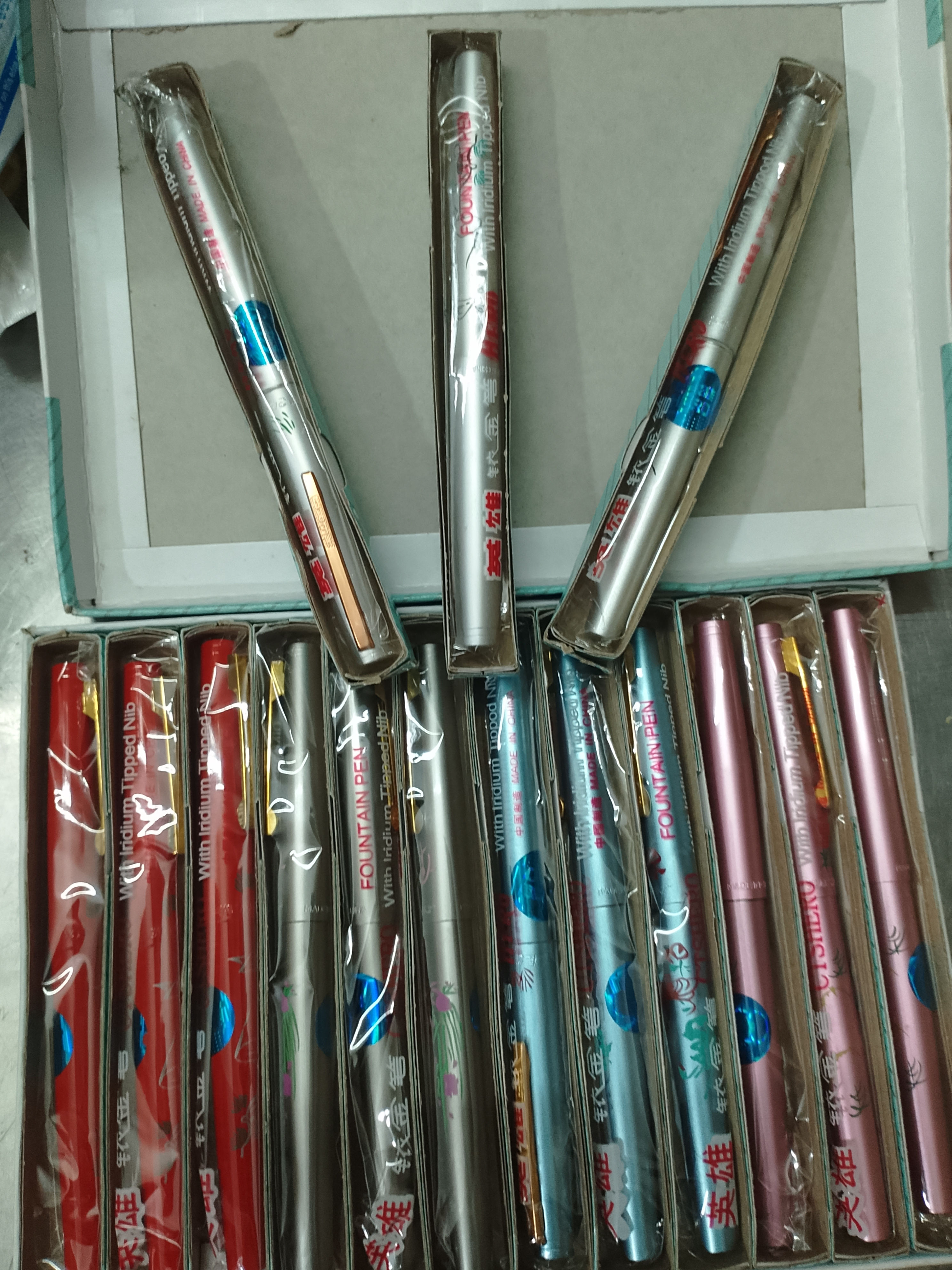 Bebris.in Gifter Hero Fountain Pen Mixed Colors (Pack of 12)