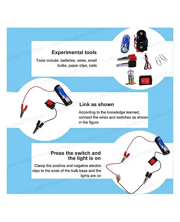 Thumbnail: Science Experiment Kit with Motor Fan Toy for Kids Random Color